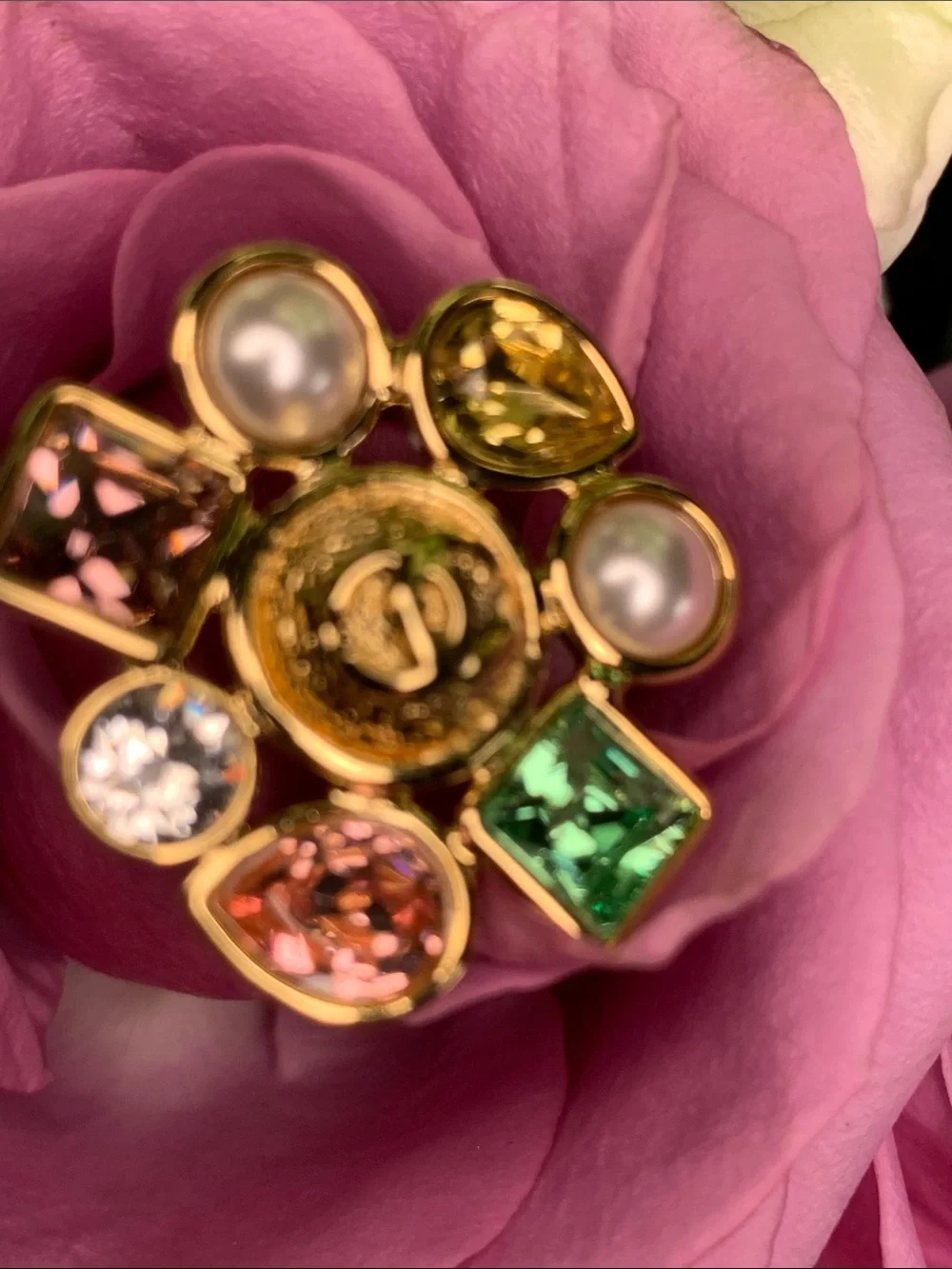 Absolutely stunning brand new authentic Chanel earrings with multi color stones
